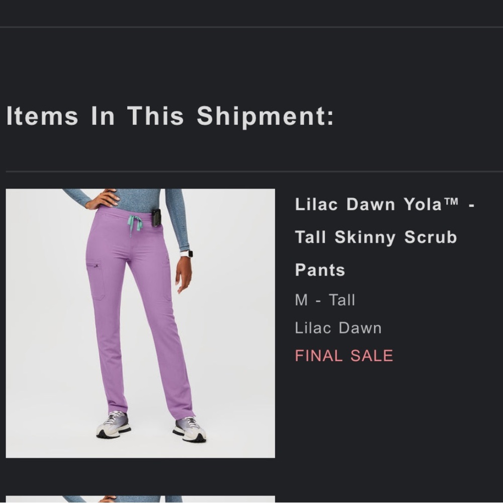 Lilac Skinny Scrub Pants
